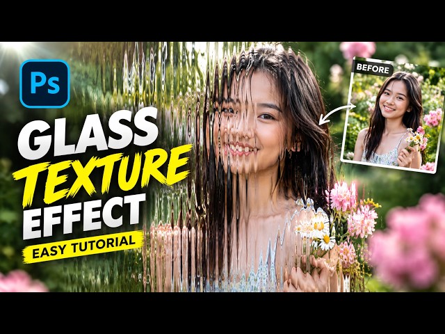 Photoshop Glass Texture Effect Tutorial Create Stunning Distorted Portrait