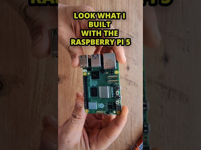 Look what I built with the Raspberry Pi 5! 🚀