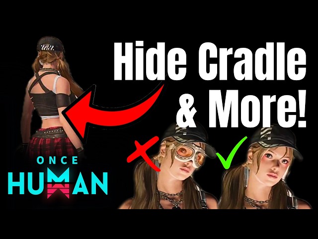 How To Hide Cradle, Floating Back Weapons, Goggles & More! Once Human