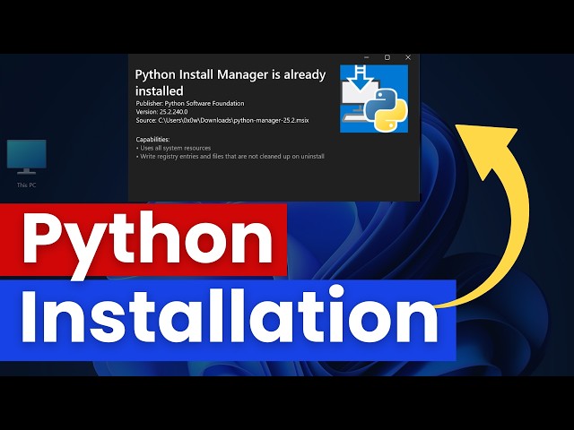How to Install Python on Windows Using Python Install Manager