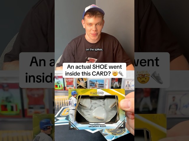 His SHOE went inside a baseball card?! 🤯🤯