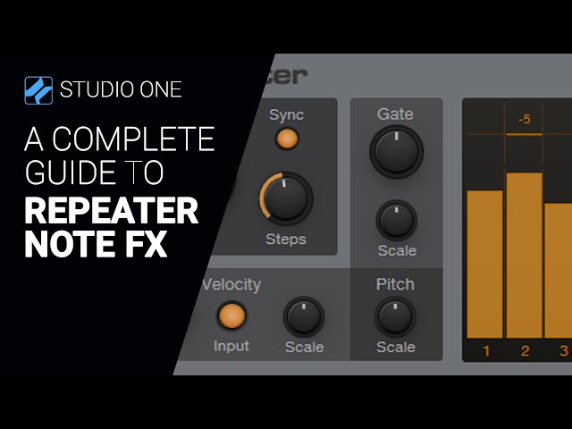 A guide to the Studio One REPEATER Note FX - complete walkthrough tutorial