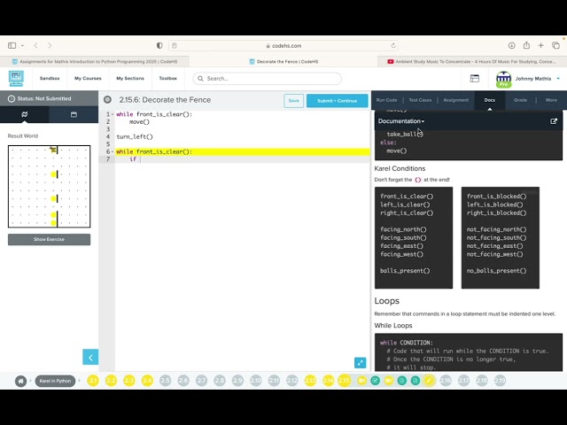 Codehs Python 2.15 Video Tutorial  Algorithms
