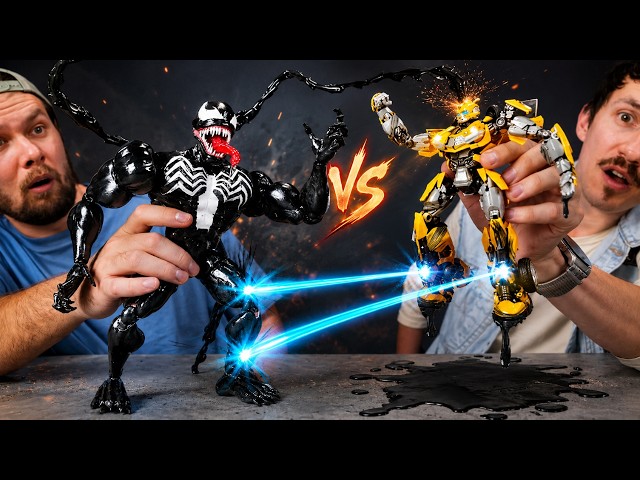 *New* Venom vs GIANT Transformer! 🖤🤖 The Ultimate DIY Battle Ever Created!