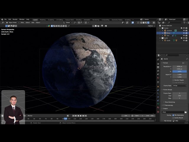 🌍 Realistic 3D Earth in Blender | Blender 3D
