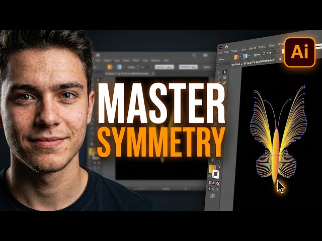 Beautiful Butterfly  Using Adobe Illustrator (Live Stream)