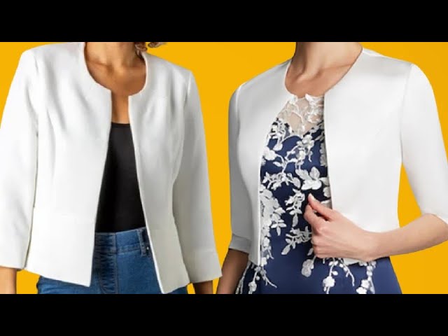 How To Draft A Blazer Jacket With No Collar | DIY Pattern Drafting Tutorial