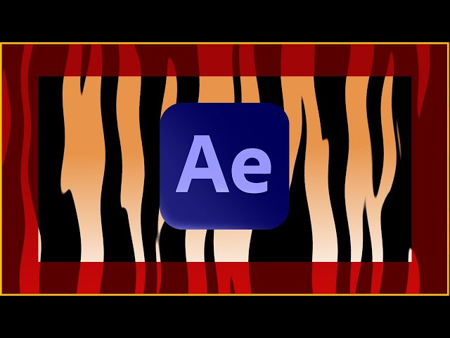 Animated Tiger Pattern Workflow in After Effects #Shorts