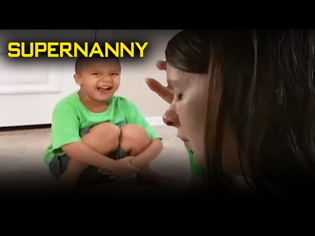 Kid Causes Mom to Slip After Pouring Water On The Floor | Supernanny