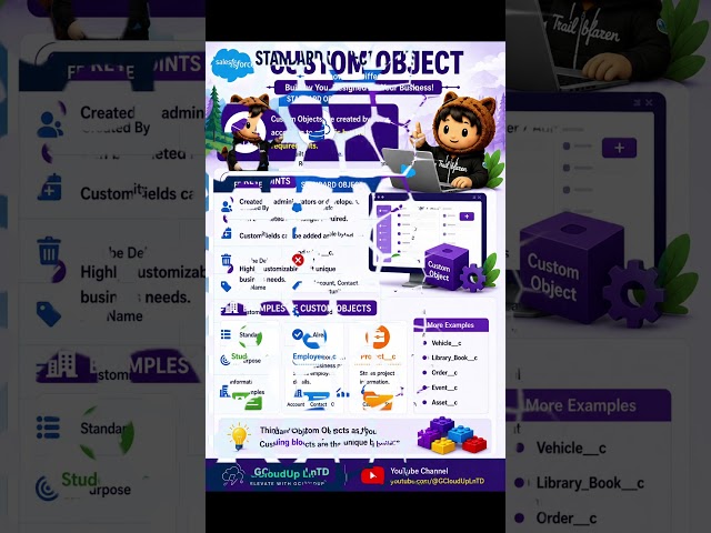 Standard vs Custom Objects in Salesforce | Explained in 60 Seconds 🚀