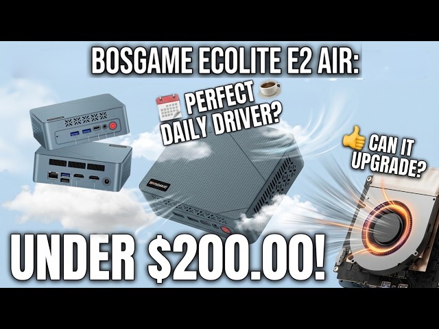 Bosgame Ecolite E2 Air Review: The $199 Mini PC King?  #Bosgame #minipc