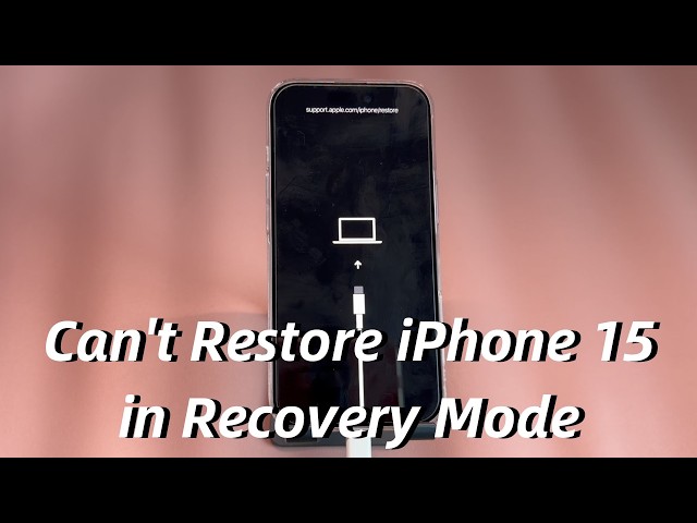 Fixed: What Can I Do If I Can't Restore My iPhone 15 in Recovery Mode