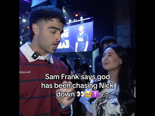 Sam Frank says god has been chasing down Nick 👀✝️ #nicknayersina #samfrank