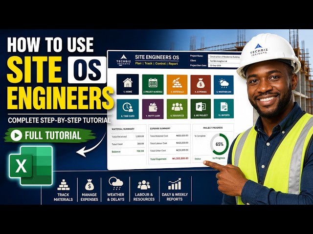How to Use the Site Engineers OS | Complete Step-by-Step Tutorial for Site Engineers