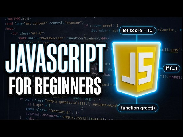 JavaScript for Beginners: The Basics 🚀 | Learn JS In 5 Minutes
