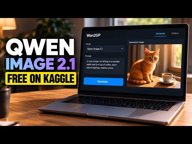 How to Run Qwen Image 2.1 for FREE on Kaggle