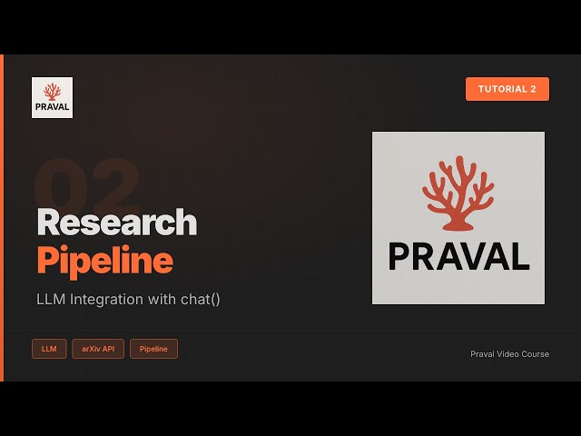 Praval Tutorial 2: Research Pipeline with LLM Integration