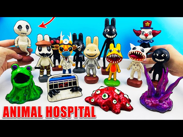 Making My Animal Hospital Roblox & Their NEW Anomaly Stories 🏥 Clay Figures
