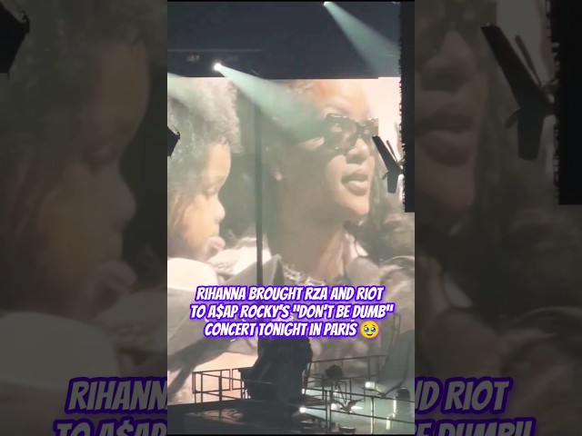 Asap Rocky's Riot Rose Paris debut is too cute! 😍 #asaprocky #riotrose #paris