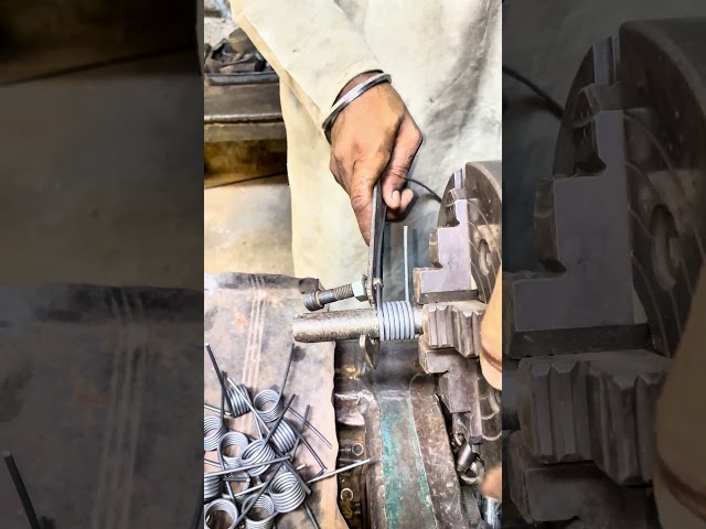 Barrel Spring Wire 🔩🔥 | Amazing Spring Making #satisfying #short