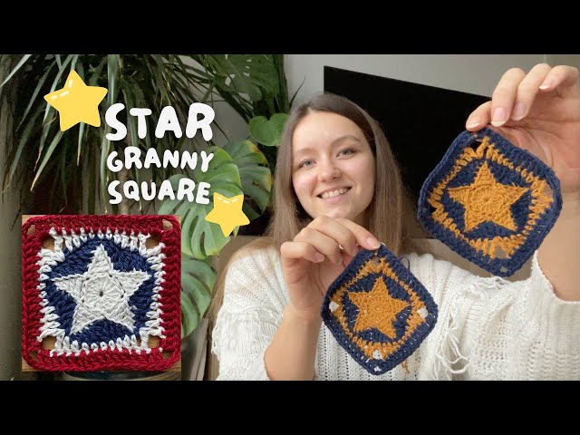 🌟 STAR CROCHET GRANNY SQUARE | beginner-friendly pattern