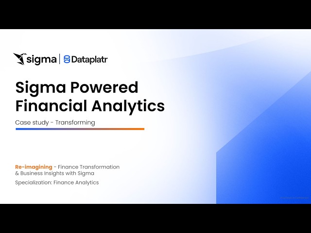 Mastering Sigma AI Advanced Features & Financial Use   Webinar video