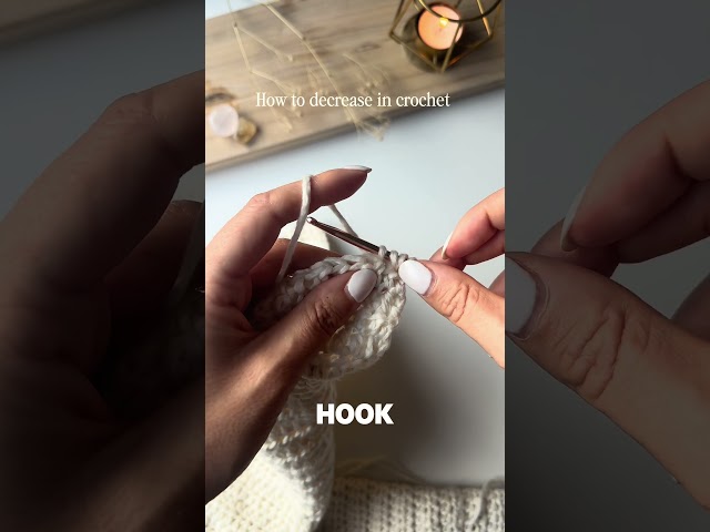 New Sweater Sleeves 🤩🤩🤩 half double crochet decrease #crochetdecrease #halfdoublecrochet