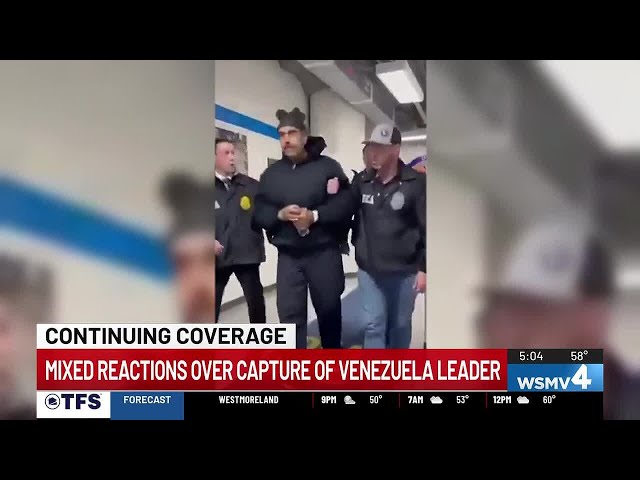 Mixed reactions over capture of Venezuela leader