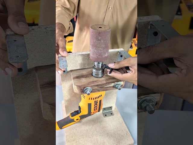 How to Build a Custom Drum Sander Attachment for Your Drill #tricks #tools #diy
