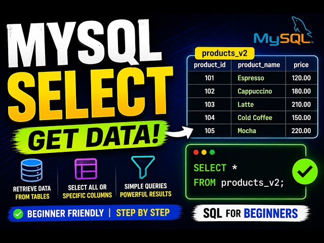 MySQL SELECT Statement Explained for Beginners | How to Retrieve Data