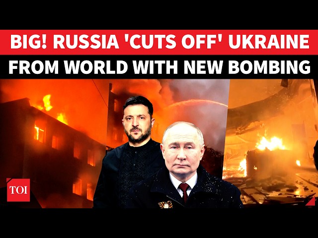 Putin Bombards "U.S.-Linked Communication Sites" In Ukraine | Zelensky's Territory 'GOES OFFLINE'