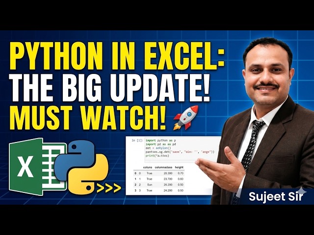 How can Python Coding in Excel -  New Topic in Excel Python - Must Watch This very Important Think