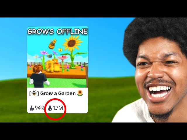Playing The World's Most Popular Roblox Game | Grow A Garden
