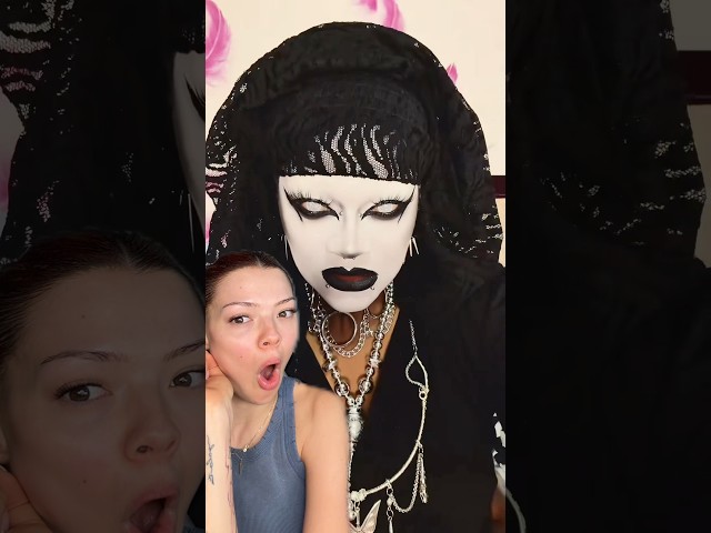 Turning myself into a gothic baddie #transformation