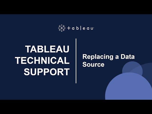 How to Replace a Data Source