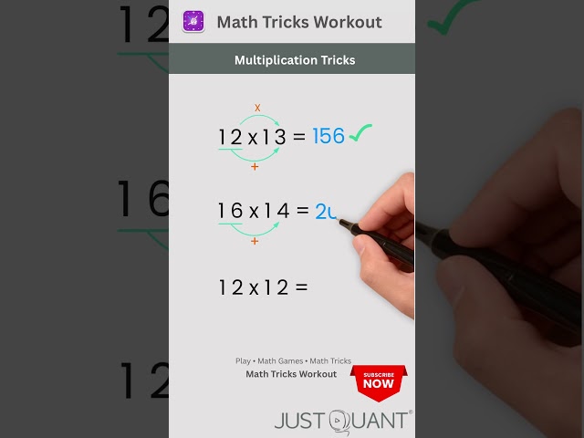 Math Tricks - Multiplication Tricks - Teen Number Multiplication - Vedic Math Tricks #mathstricks