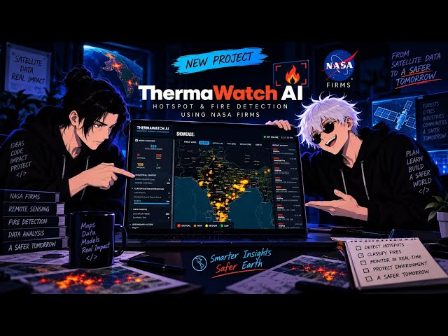 ThermaWatchAI- An AI&ML Powered Fire Classification System From Thermal Hotspots #sih #hackathon 