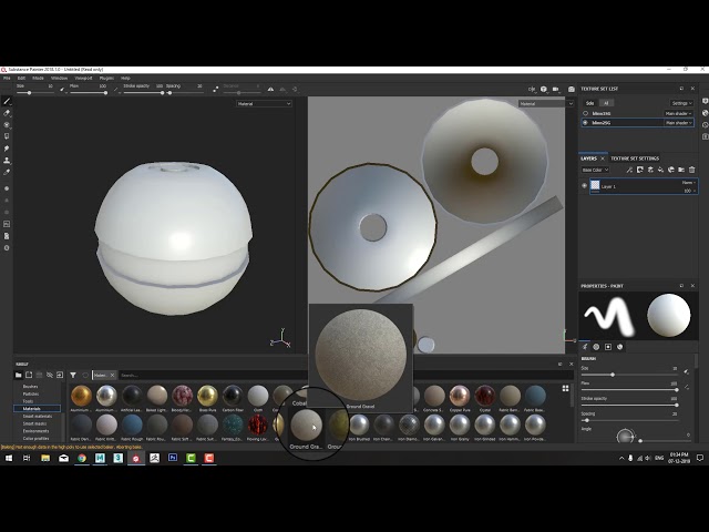 substance painter basic texturing. Hindi mai. (With substance painter default material)