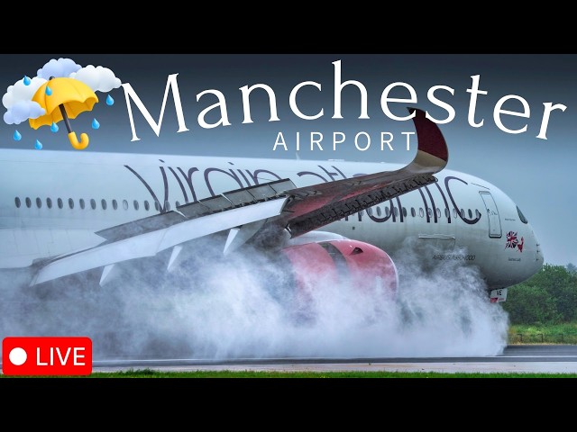 🔴LIVE Manchester Airport Plane Spotting | Heavy Arrivals & Departures  🛫