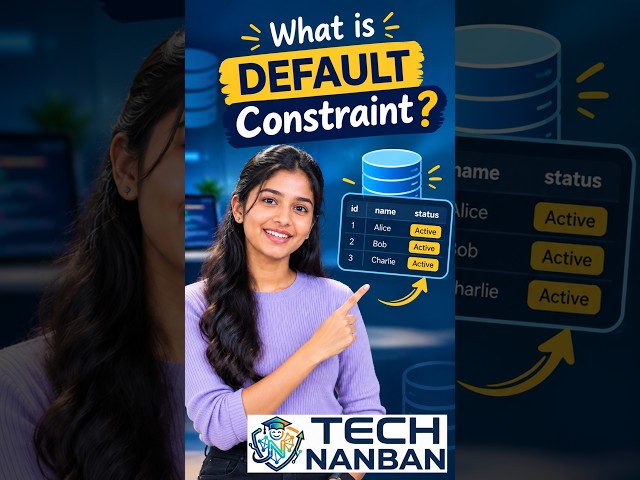 DEFAULT Constraint Na Enna? | SQL DEFAULT Constraint Explained in Tamil | Database Basics #shorts