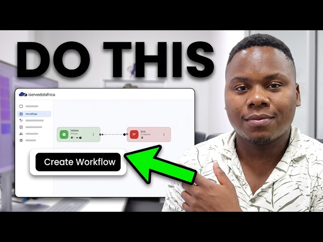 iservedotafrica Tutorial - Creating your first workflow