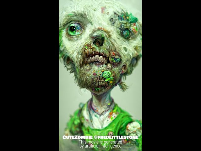 Cute Zombie, an AI generated movie with Disco Diffusion 5