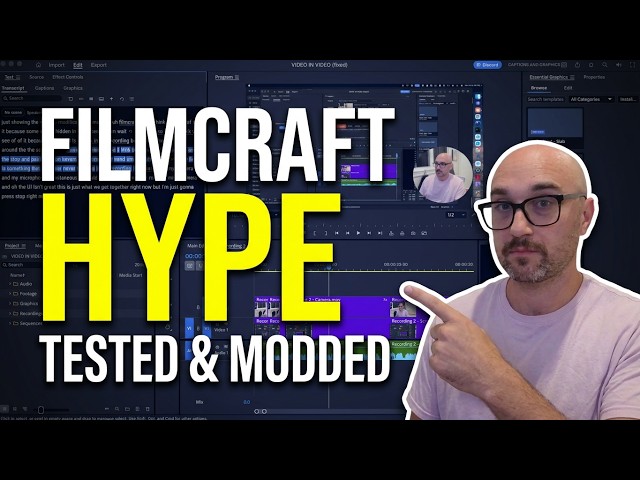 FilmCraft + Claude Code: I Added the Features I Always Wanted in Premiere Pro
