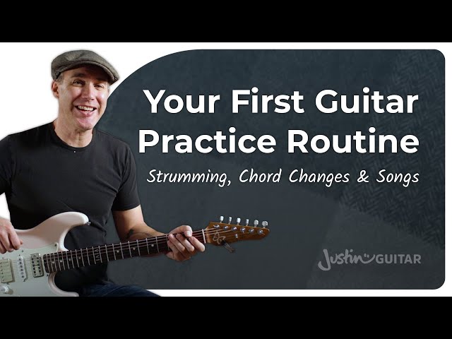 JustinGuitar Lesson 1 Practice Routine | Guitar for Beginners
