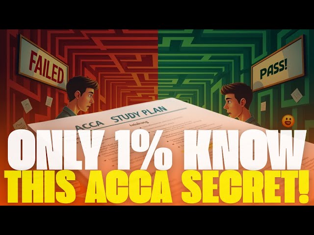 Pass Your ACCA Exams FAST With This Study Schedule!: ACCA Study Plan for Beginners 🚀