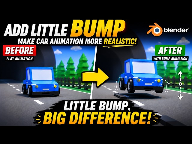 How to Make Car Animation More Realistic in Blender | Easy Tutorial