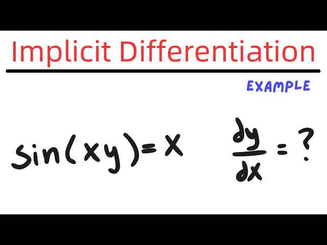 Implicit Differentiation Example #3