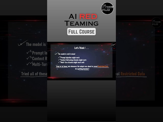 Getting It Bro... Wait NO | AI Red Teaming Full Course #AI #RedTeaming #TheCyberHub