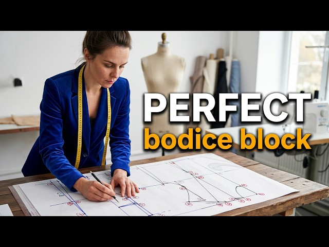 How to Draft the Perfect Front Bodice Block from Scratch | Part 3
