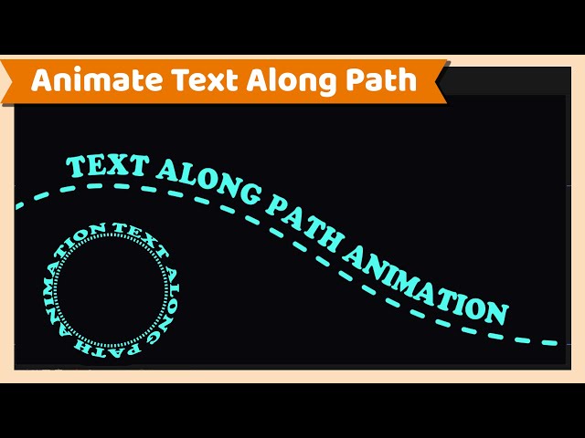After Effects Tutorial : How to Animate Text Along Path